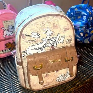 Wondapop Disney Donald Duck 11" Vegan Leather Fashion Mini Backpack